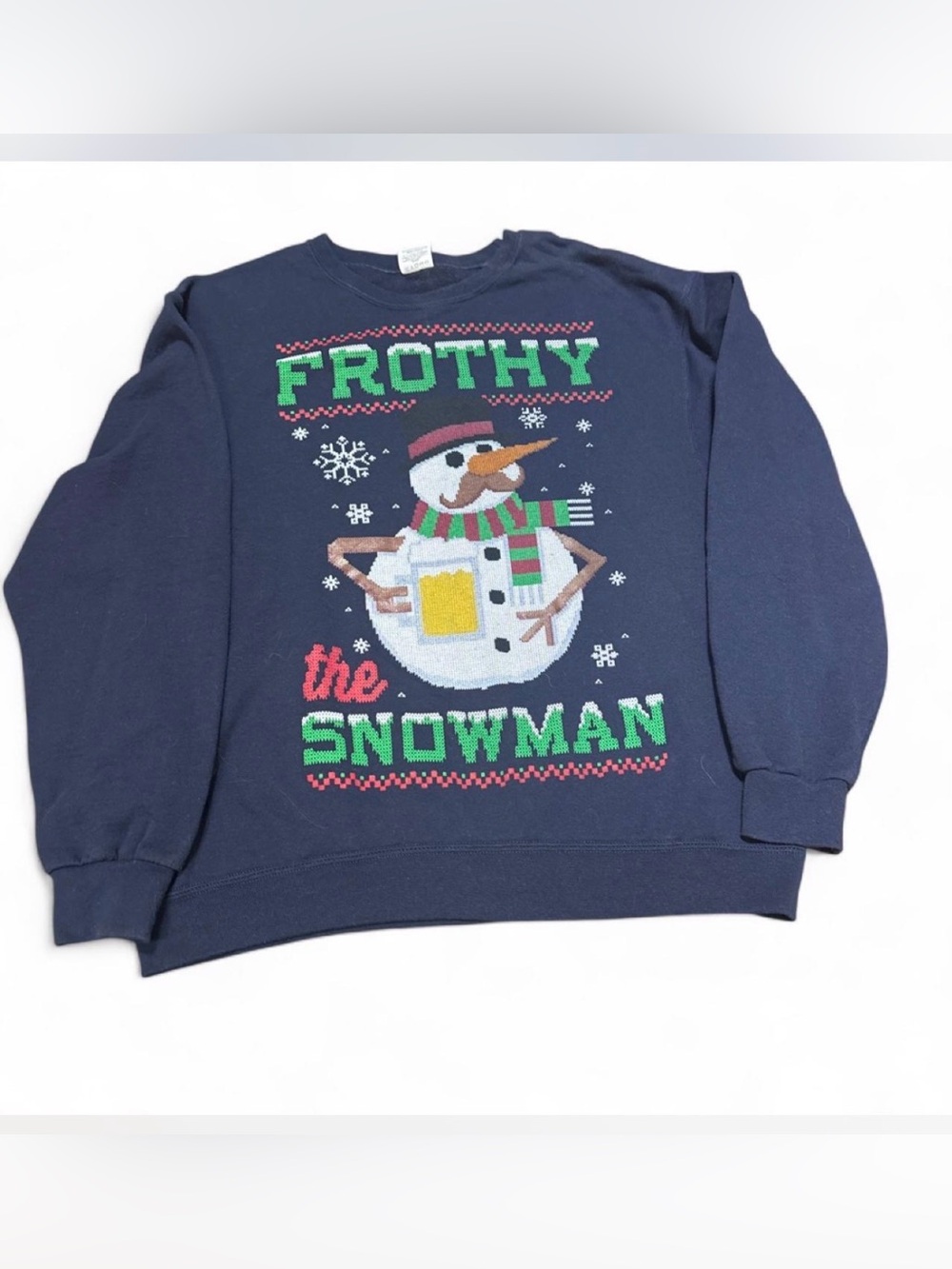 'Frothy the Snowman' Ugly Christmas Sweater size L